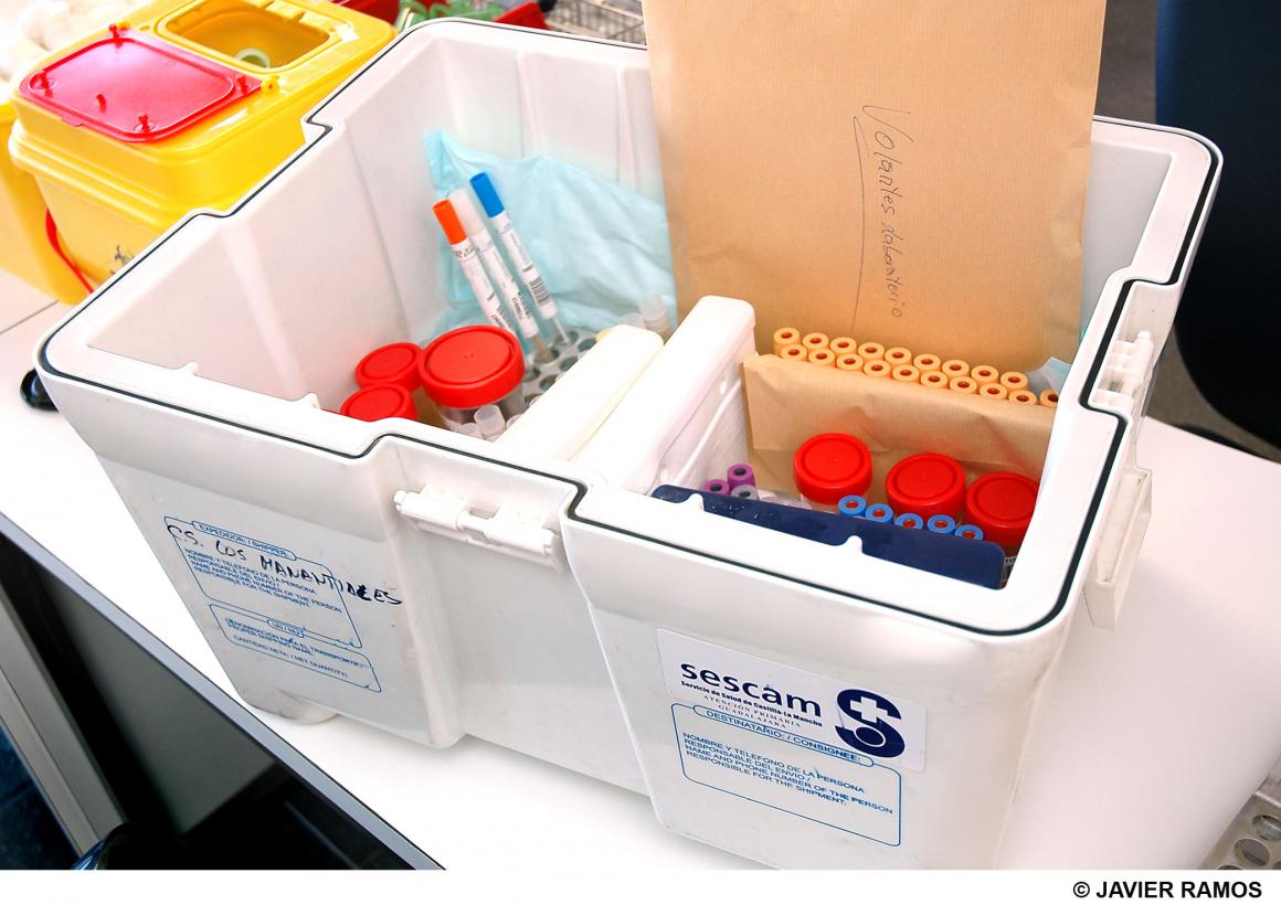 Área de laboratorio (recojo y transporte de muestra primarias)